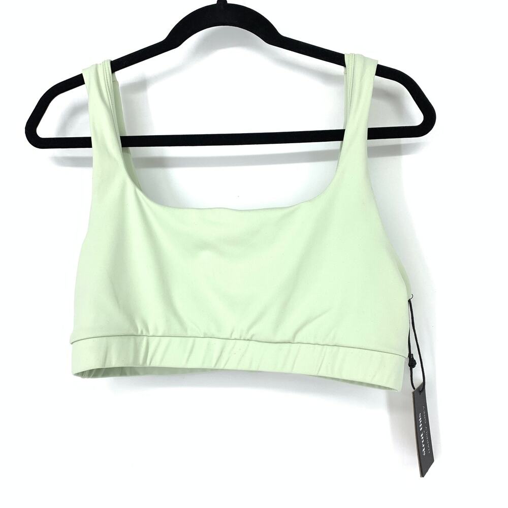 Strut-This x Happily Grey Sports Bra Women's Size XL Jolie Full Coverage Green